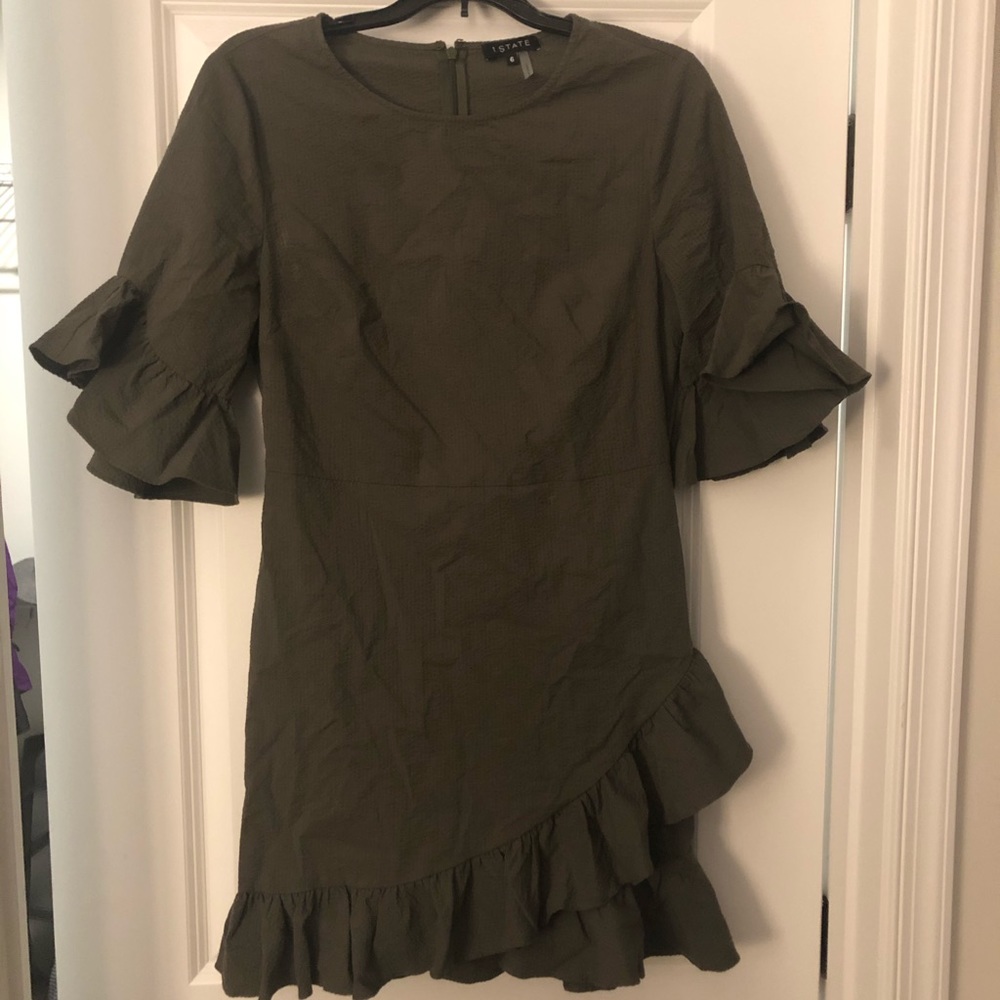 1. State Olive Green Dress